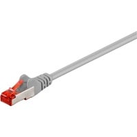 goobay Câble réseau RJ-45 S/FTP Cat.6 Gris, 25 mètres
