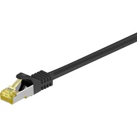 goobay Câble réseau RJ-45 S/FTP Cat.7 Noir, 0,25 mètre, câble brut