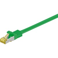 goobay Câble réseau RJ-45 S/FTP (PiMF) Cat.6a, Cat.7 Vert, 0,25 mètre
