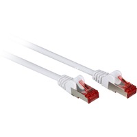 goobay Câble réseau RJ-45 S/STP Cat.6 Blanc, 20 mètres