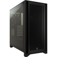 Corsair 4000D AIRFLOW boîtier midi tower Noir | 1x USB-A | 1x USB-C | Verre Trempé