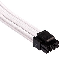 Corsair Premium Individually Sleeved EPS12V/ATX12V Type 4 Gen 4, Câble Blanc, 2 pièces