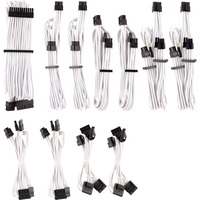 Corsair Premium Individually Sleeved PSU Pro Kit Type 4 Gen 4, Câble Blanc, 20 pièces