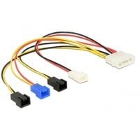 DeLOCK 85516 câble d'alimentation interne 0,2 m 0,2 m, Molex (4-pin), Mâle, Mâle, Droit, Droit