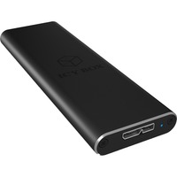 ICY BOX IB-183M2 Boîtier externe USB 3.0 pour SSD M.2 SATA, Boîtier disque dur Noir, USB 3.0