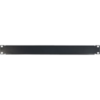 Inter-Tech Plaque de recouvrement IPC 19, Finition Noir, 1U, vissé