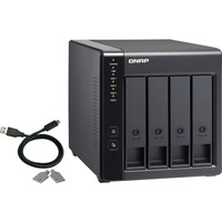 QNAP Boîtier d'extension RAID USB 3.0 TR-004, Boîtier disque dur Noir
