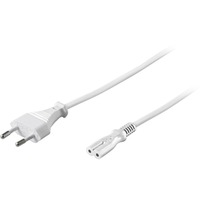 goobay Prise Euro, Câble Blanc, 3 mètres