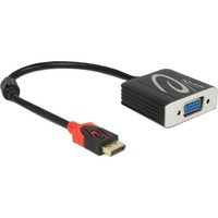 DeLOCK DisplayPort 1.2 > VGA (female), Adaptateur Noir, 0,2 mètres