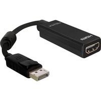 DeLOCK DisplayPort > HDMI, Adaptateur Noir, 0,125 mètres, Passif