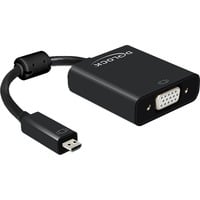 DeLOCK Micro-HDMI > VGA, Adaptateur Noir, 0,17 mètres