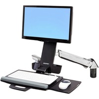 Ergotron StyleView Sit-Stand Combo Arm, Support Blanc, 13,2 kg, 61 cm (24"), 75 x 75 mm, 100 x 100 mm, Aluminium