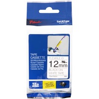 Brother Cassette TZE-FX231, Ruban 12 mm noir sur blanc