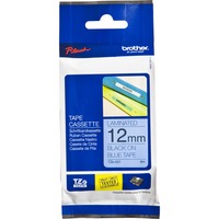 Brother Cassette d'étiquettes TZE-531, Ruban 12 mm, noir sur bleu
