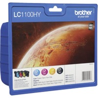 Brother MultiPack LC1100HY, Encre Noir, Cyan, Magenta, Jaune, 4 pièce(s), 900 pages, 750 pages, Multi pack