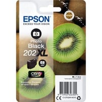 Epson Kiwi Singlepack Photo Black 202XL Claria Premium Ink, Encre Rendement élevé (XL), Encre à colorant, 7,9 ml, 800 pages, 1 pièce(s)