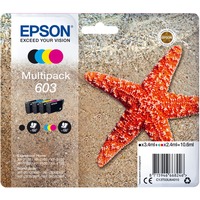Epson Multipack 4 couleurs 603 Ink, Encre C13T03U64010, "Étoile de mer", 4 pièces