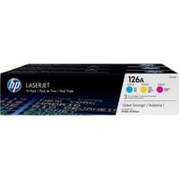 HP 126A Cartouche de toner LaserJet (CF341A), pack de 3 Cyan / magenta / jaune