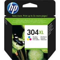 HP 304XL cartouche d'encre originale trois couleurs Rendement élevé (XL), Cyan, Magenta, Jaune, Encre à colorant, 7 ml, 1 pièce(s), 300 pages
