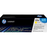 HP Cartouche de toner LaserJet 125A jaune (CB542A) Jaune, Jaune, Vente au détail