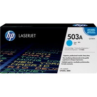 HP Cartouche de toner LaserJet 503A cyan (Q7581A) Turquoise, Cyan, Vente au détail