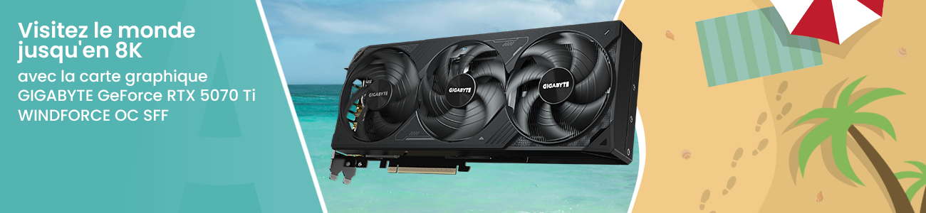 GIGABYTE GeForce RTX 5070 Ti WINDFORCE OC SFF 16G, Carte graphique